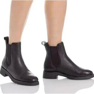 Paul Green Sunny Chelsea Boots Women's Black Leather Round Toe UK 5.5 US 8